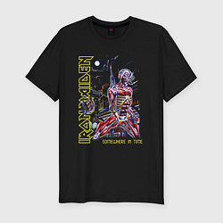 Футболка slim-fit Iron Maiden Somewhere in Time, цвет: черный