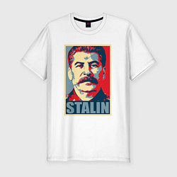 Мужская slim-футболка Face Stalin