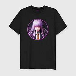 Футболка slim-fit Кёко Киригири: Danganronpa, цвет: черный