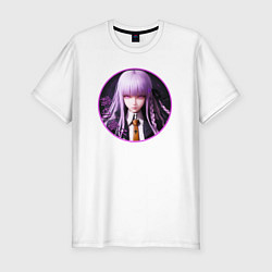 Футболка slim-fit Кёко Киригири: Danganronpa, цвет: белый