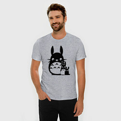 Футболка slim-fit Totoros, цвет: меланж — фото 2