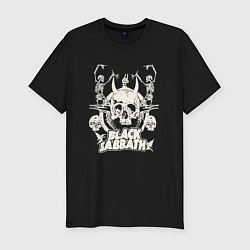 Мужская slim-футболка Black Sabbath con stampa