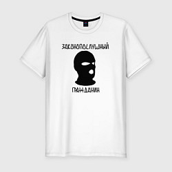 Мужская slim-футболка Законопослушный гражданин