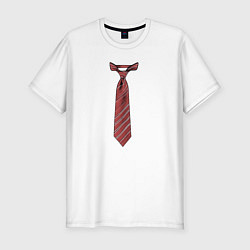 Мужская slim-футболка Я в галстуке