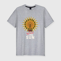 Мужская slim-футболка Once more round the Sun