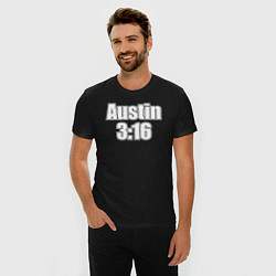 Футболка slim-fit Стив Остин Austin 3:16, цвет: черный — фото 2