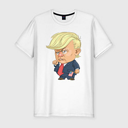 Футболка slim-fit Мистер Трамп, цвет: белый