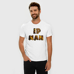 Футболка slim-fit IP Man gold, цвет: белый — фото 2