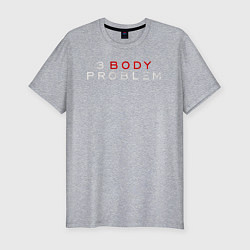 Футболка slim-fit 3 body problem logo, цвет: меланж