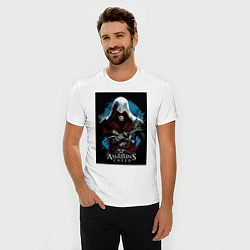 Футболка slim-fit Assassins creed строгий костюм, цвет: белый — фото 2