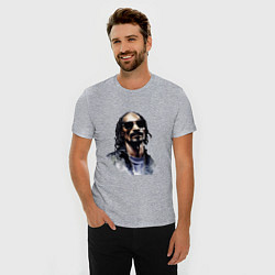 Футболка slim-fit Snoop dog, цвет: меланж — фото 2