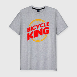 Мужская slim-футболка Велосипедный король