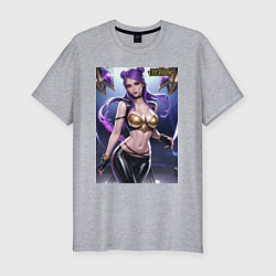 Футболка slim-fit Akali Kda League Of Legends, цвет: меланж