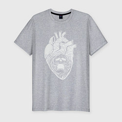 Мужская slim-футболка Dead heart