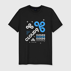 Мужская slim-футболка Cloud9 - geometry