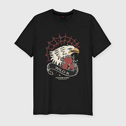 Мужская slim-футболка Орёл дух свободы