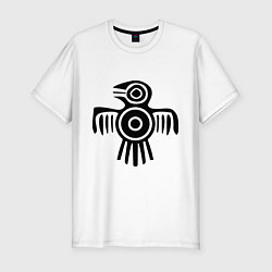 Мужская slim-футболка Египетская птица
