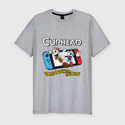 Мужская slim-футболка Switch cuphead