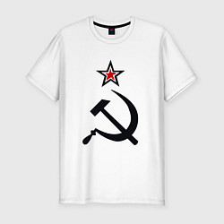 Мужская slim-футболка Звезда серп и молот
