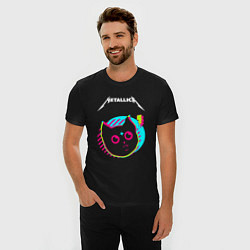 Футболка slim-fit Metallica rock star cat, цвет: черный — фото 2