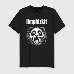 Футболка slim-fit Limp Bizkit rock panda, цвет: черный