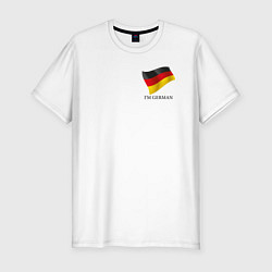 Мужская slim-футболка Im German - motto