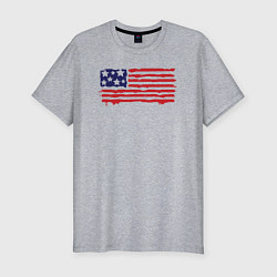 Футболка slim-fit USA patriot, цвет: меланж