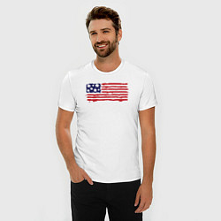 Футболка slim-fit USA patriot, цвет: белый — фото 2