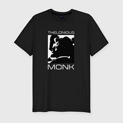 Мужская slim-футболка Jazz legend Thelonious Monk