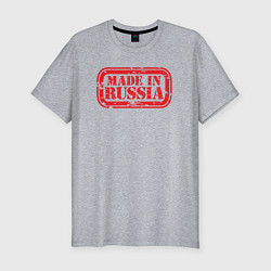 Мужская slim-футболка Из России - made in Russia