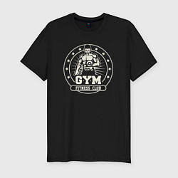 Мужская slim-футболка Gym fitness club