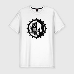 Футболка slim-fit Adeptus Mechanicus warhammer, цвет: белый