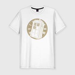 Футболка slim-fit Time tardis, цвет: белый