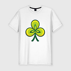 Мужская slim-футболка Ирландский трилистник