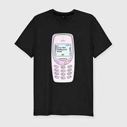 Футболка slim-fit Error 404 nokia, цвет: черный