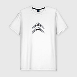 Футболка slim-fit Citroen лого авто, цвет: белый