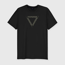Мужская slim-футболка Бермудский треугольник