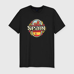 Футболка slim-fit Spain, цвет: черный
