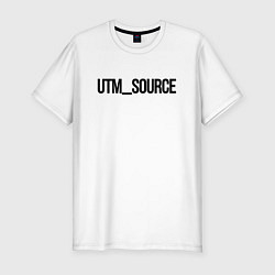 Мужская slim-футболка Utm source