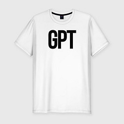 Футболка slim-fit GPT, цвет: белый