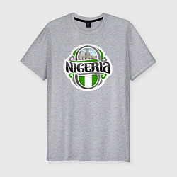 Футболка slim-fit Нигерия, цвет: меланж
