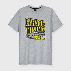 Футболка slim-fit Garage tuning team, цвет: меланж