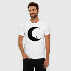 Футболка slim-fit Moon boy, цвет: белый — фото 2