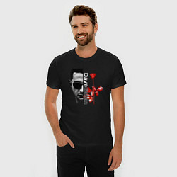 Футболка slim-fit Depeche Mode - Dave rose, цвет: черный — фото 2