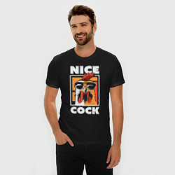 Футболка slim-fit Nice cock, цвет: черный — фото 2