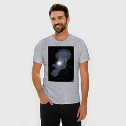 Футболка slim-fit Магическая битва Сатору Годзё сильнейших маг, цвет: меланж — фото 2