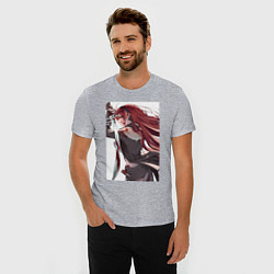 Футболка slim-fit Реинкарнация безработного Бореас Грейрат, цвет: меланж — фото 2