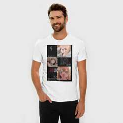 Футболка slim-fit Марин Китагава коллаж, цвет: белый — фото 2