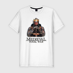 Футболка slim-fit Medieval: Total War logo, цвет: белый