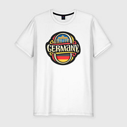 Футболка slim-fit Germany - Германия, цвет: белый